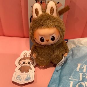 Authentic POP MART Labubu Pin For Love Bag Charm: “&” symbol